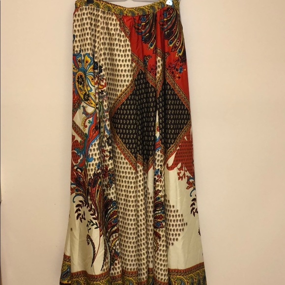 Women’s beautiful long multicolored maxi skirt - Picture 5 of 5